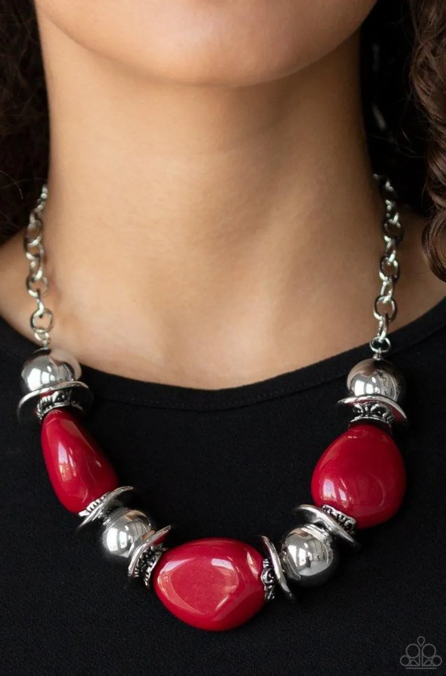 Vivid Vibes- Red Necklace