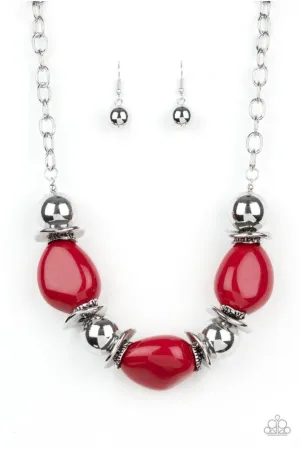 Vivid Vibes- Red Necklace