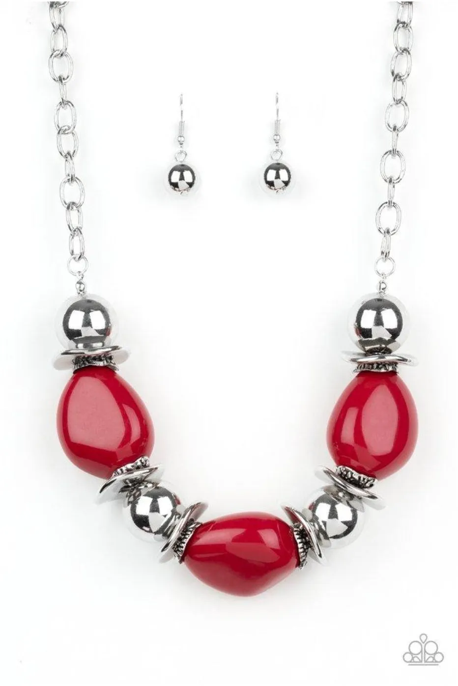 Vivid Vibes- Red Necklace
