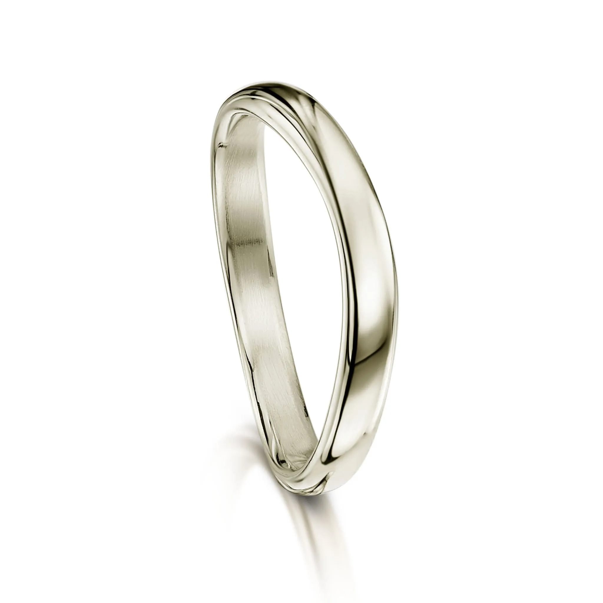 Wave Ring in 9ct White Gold