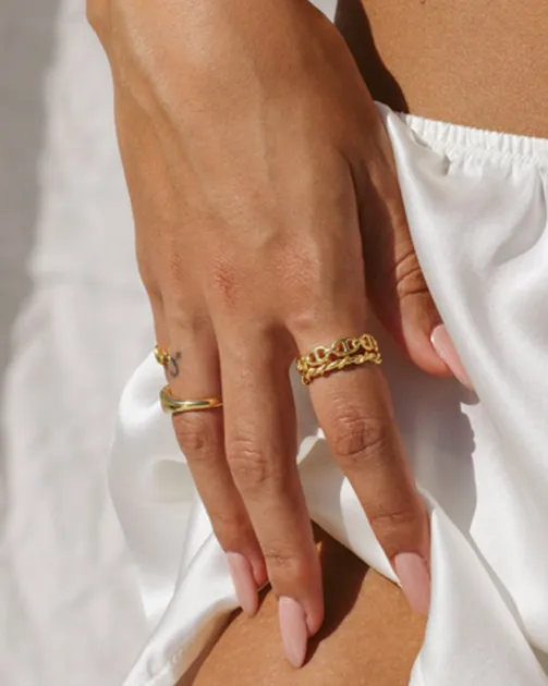 WILDTHINGS COLLECTABLES Wire ring gold plated