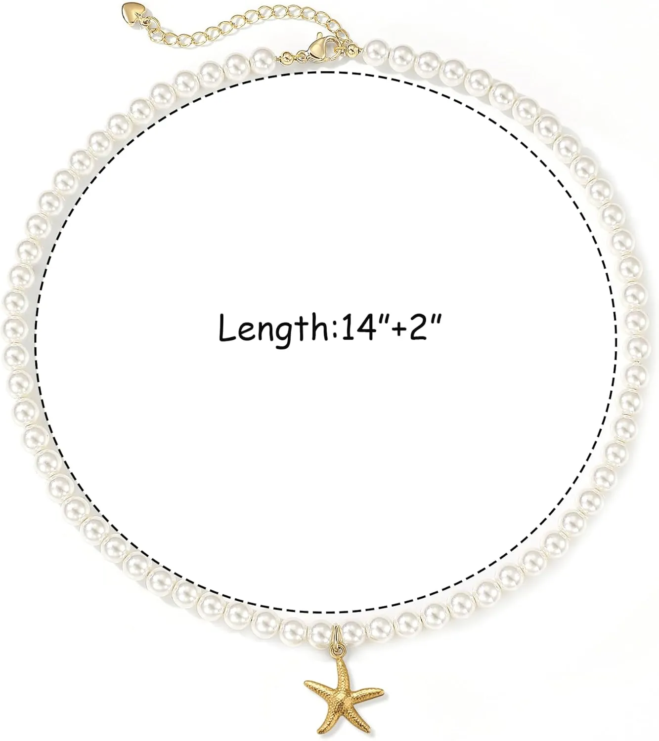 Women's Shell Pearl Choker Necklace, Trendy 14K Gold Plated Pearl Necklace With Pendant Exquisite Handmade Jewelry Gift