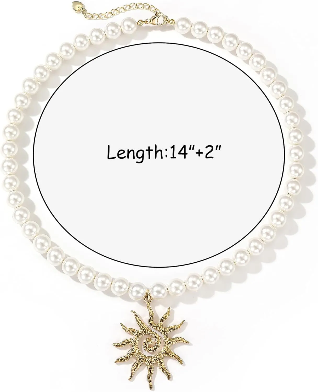 Women's Shell Pearl Choker Necklace, Trendy 14K Gold Plated Pearl Necklace With Pendant Exquisite Handmade Jewelry Gift