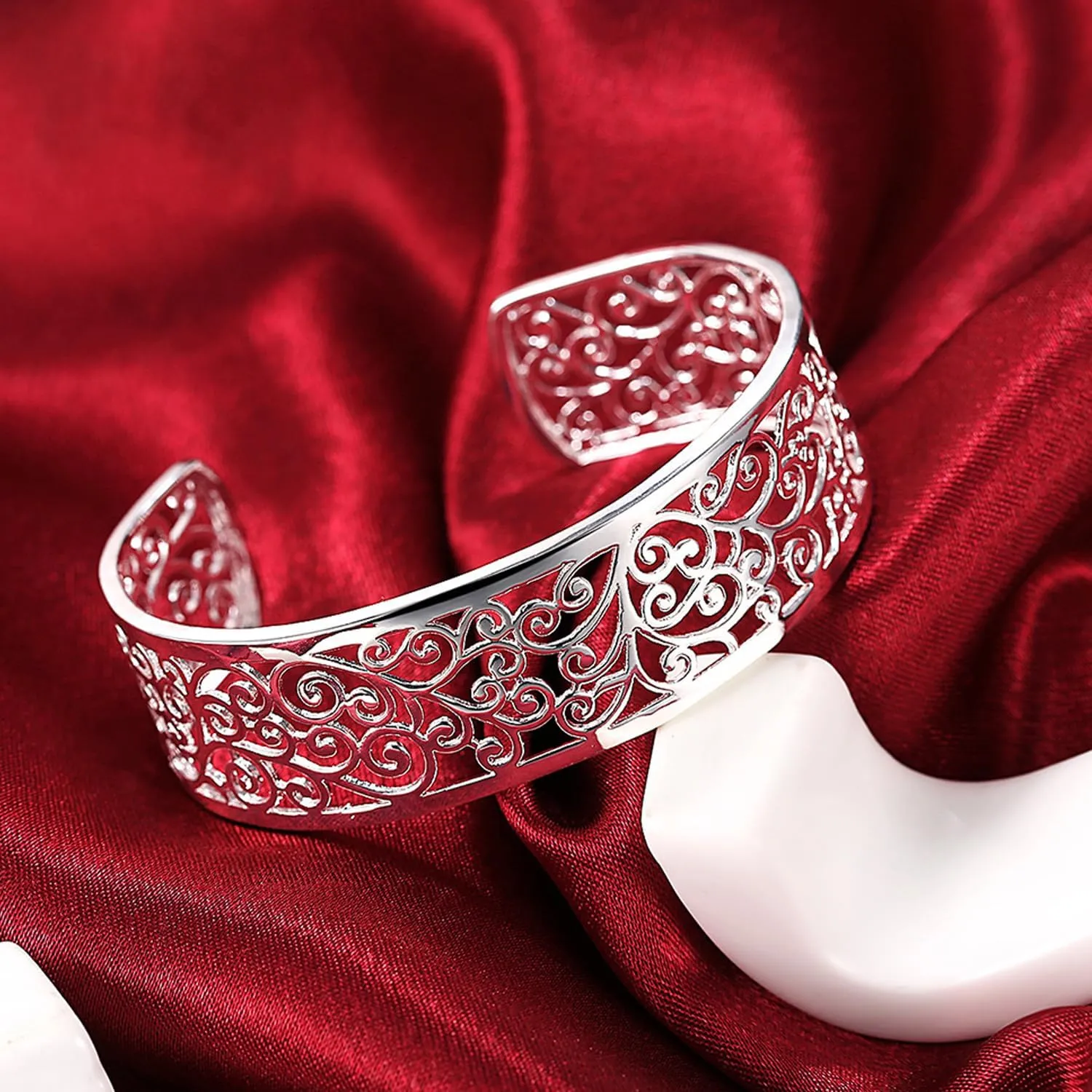 Women's Silver Bracelets Handmade Bracelets 925 Sterling Silver Bangle Bracelet Stackable Bangles for Women