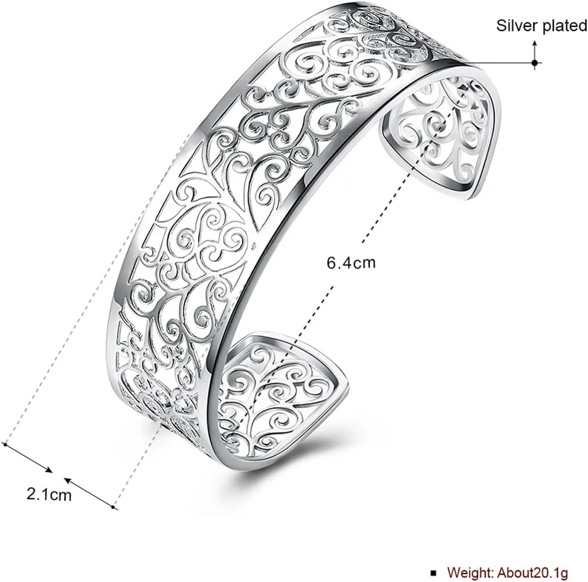 Women's Silver Bracelets Handmade Bracelets 925 Sterling Silver Bangle Bracelet Stackable Bangles for Women