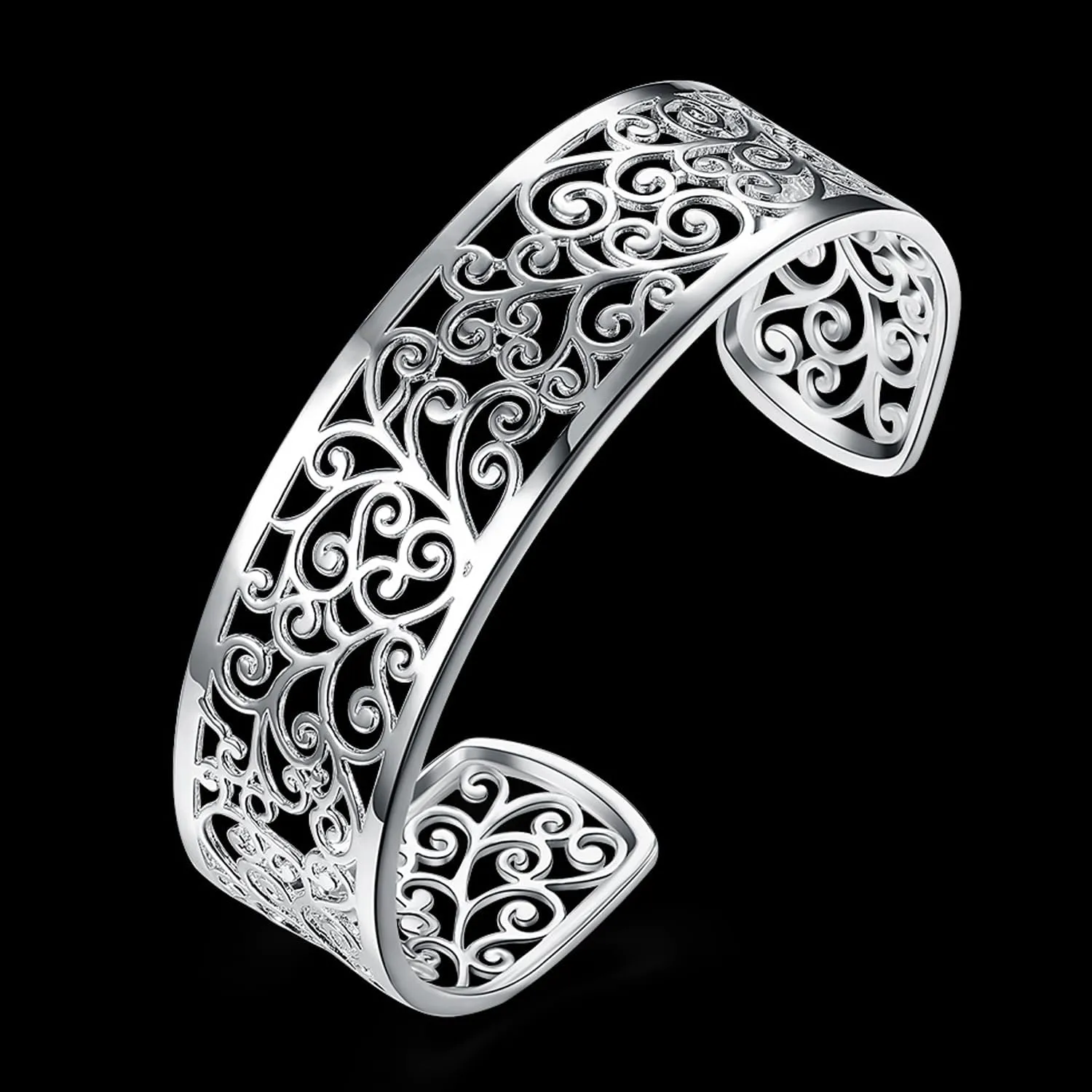 Women's Silver Bracelets Handmade Bracelets 925 Sterling Silver Bangle Bracelet Stackable Bangles for Women