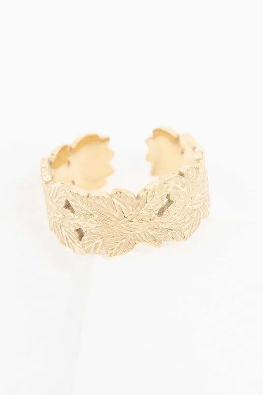 Wreath Adjustable Ring