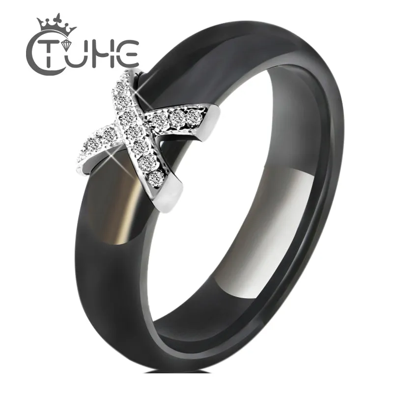 X Cross Ceramic Rings