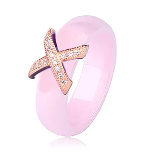 X Cross Ceramic Rings