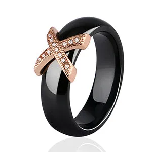 X Cross Ceramic Rings