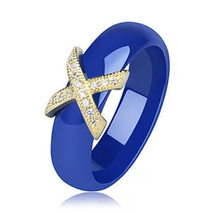 X Cross Ceramic Rings