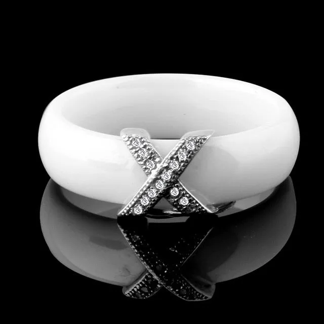 X Cross Ceramic Rings