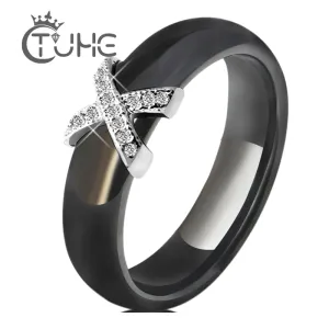 X Cross Ceramic Rings