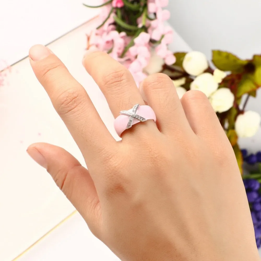 X Cross Ceramic Rings