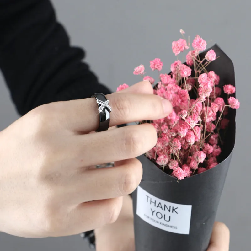 X Cross Ceramic Rings
