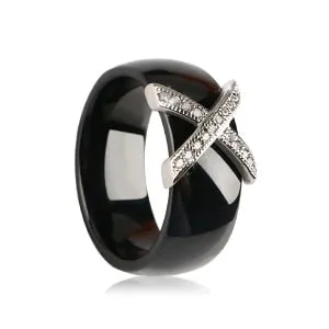 X Cross Ceramic Rings