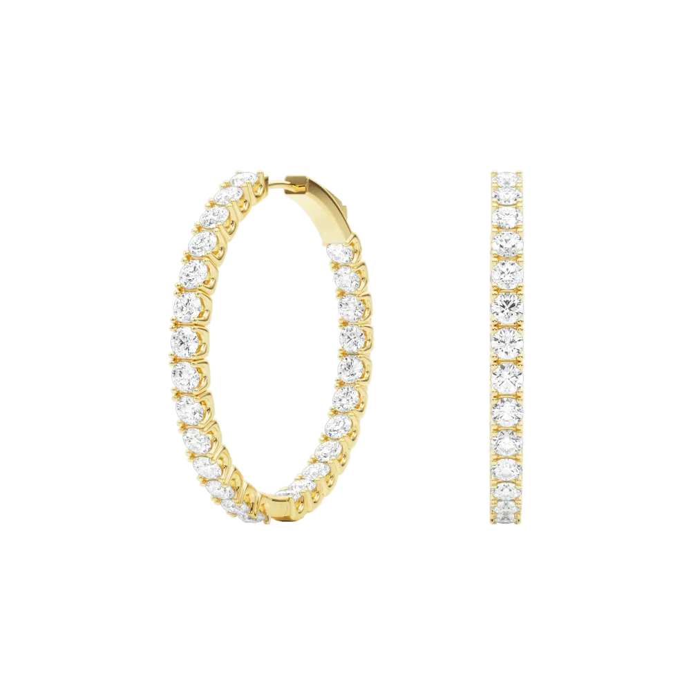 Zelda Hoop Earrings 4.0Ctw