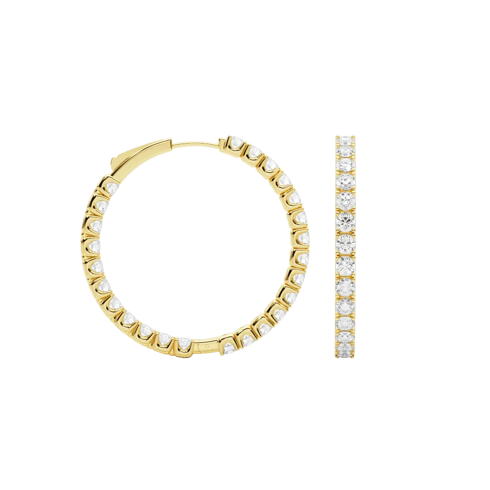 Zelda Hoop Earrings 4.0Ctw