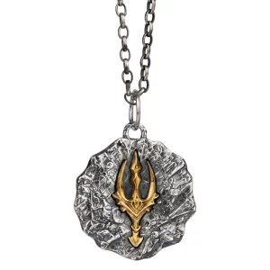 Zero Abyss Poseidon - Gothic Sterling Silver Pendant by The Nevermore